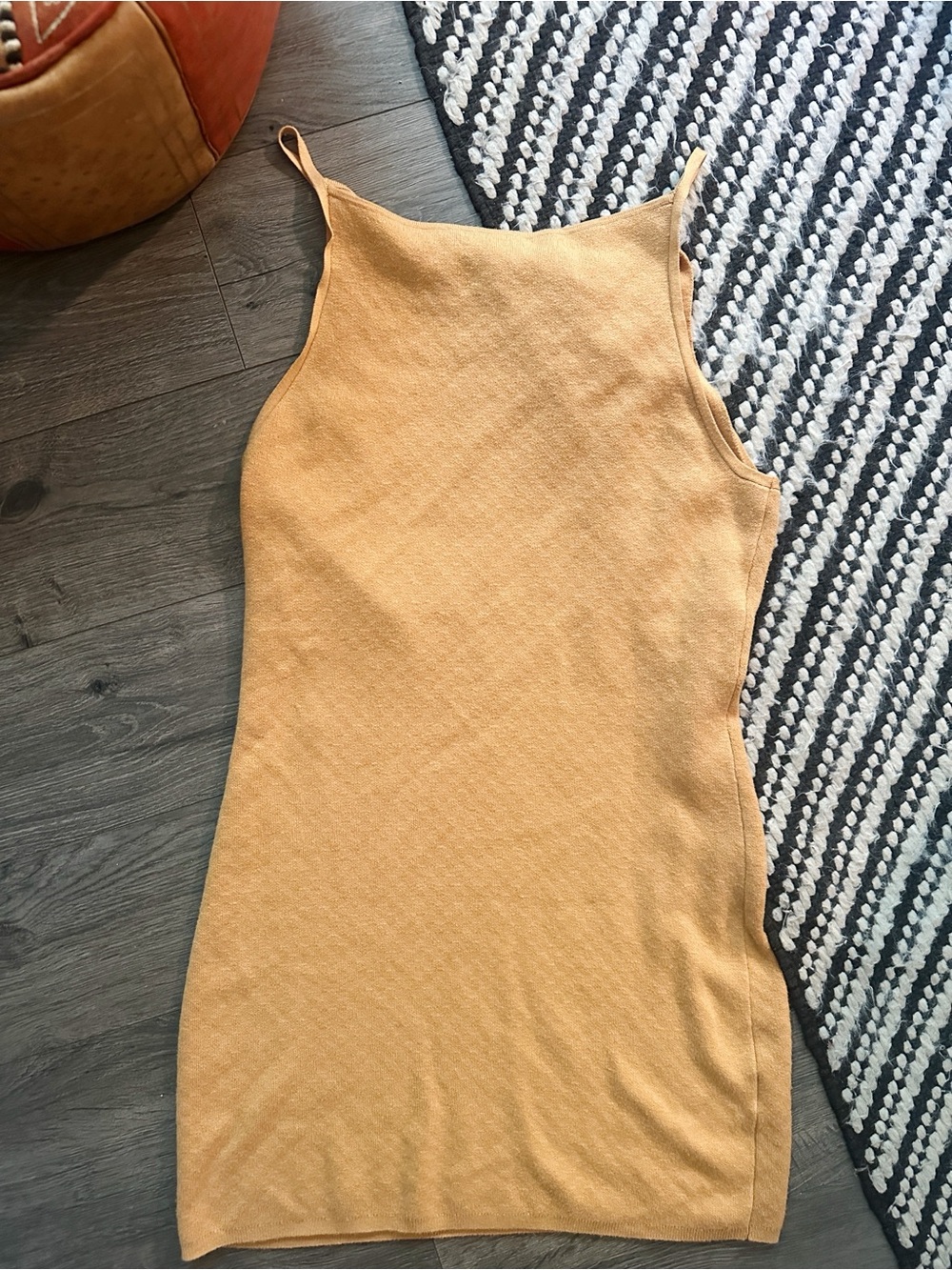 Abercrombie & Fitch Sleeveless Yellow-Mustard Mini Dress